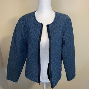 GAP Blue Moto Jacket Large